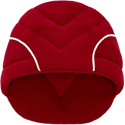 Hondenhuis Bed Warm Semi-Gesloten Zacht Comfortabel Huisdier Slaapzak Bed voor Kat Konijnen Wijnrood 58x48x22cm / 22.8x18.9x8.7in (0.42kg/14.8oz) wijnrode kleur