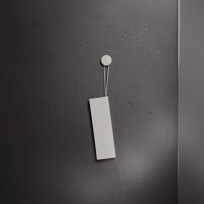 KEUCO douchewisser van silicone, met muurbeugel, om te plakken, 26,4x8,2x1,7 cm, kleur: wit