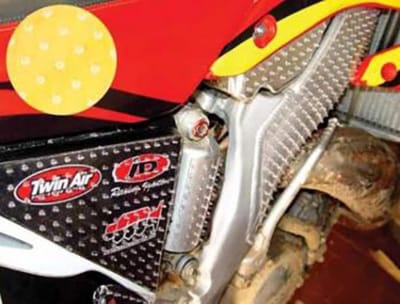 pak van 3 doorzichtige anti-slip zelfklevende platen voor motoren quad fietsen scooters nieuw