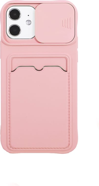 Hoesje geschikt voor iPhone 11 Pro - Backcover - Pasjeshouder - Portemonnee - Camerabescherming - TPU - Roze