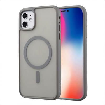imoshion Hoesje - Geschikt voor iPhone 11 - Color Guard Backcover geschikt voor MagSafe - Grijs
