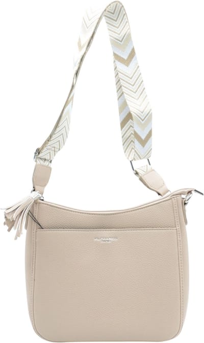 Flora & Co - crossbodytas - fashion riem - beige