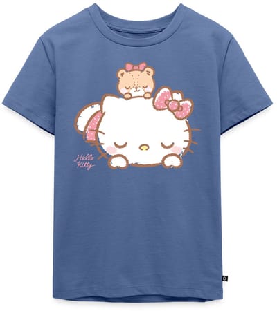Hello Kitty Met Teddy Op Haar Rug Premium T Shirt Kinderen
