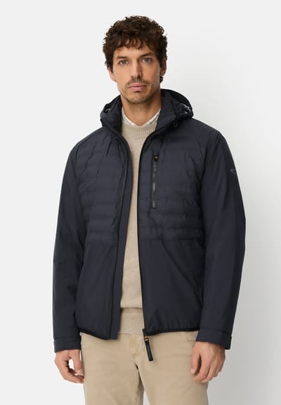 camel active teXXXactive® jas met afneembare capuchon - Maat menswear-52 - Marineblauw