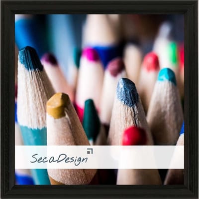 SecaDesign Linea Fotolijst Hout - Fotomaat 13x13 cm - Zwart