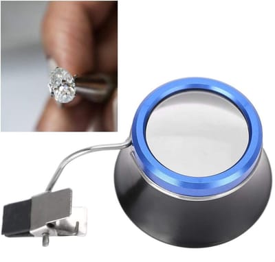 Draagbare Vergrootglas Clip-on, 10x Vergroting voor Juweliers en Horlogemakers, Ideaal voor Reparatie en Detailwerk