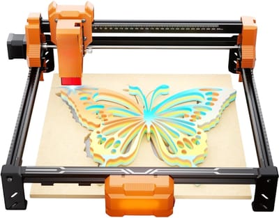 AHD® Laser Graveermachine - Laser Cutter - Lasergraveermachine - Zwart/Oranje - 55cm x 30cm x 14cm