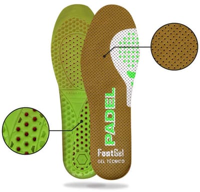 Footgel Padel Tennis Insoles Inlegzolen