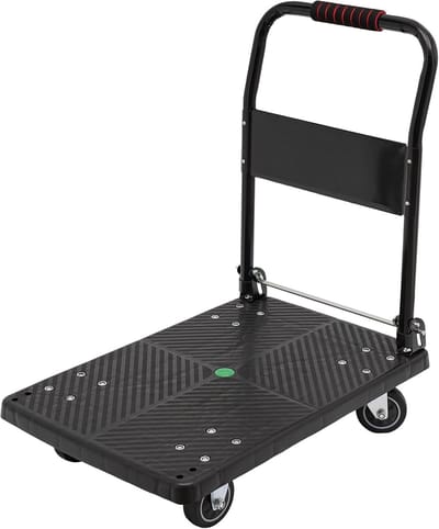 Inklapbare transportwagen met groot laadoppervlak - stevig platform voor zware lasten