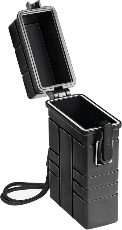 Waterdichte doos, 84-100 mm volledige verpakking met verzegelde beugeldoos, EDC-overlevingscontainer voor visgerei, verzegelde droge opbergdoos met lucifers, kampeerbenodigdheden, coole gadgets voor mannen en vrouwen