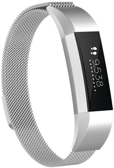 Go Go Gadget - Smartwatch Bandje - Geschikt voor FitBit Alta - Magneetsluiting - Maat S/M - Zilver