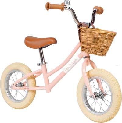 Loopfiets - Kinderfiets Balans - Leren Fietsen - Verstelbaar Zadel Stuur - 12 Inch - Zoet Roze