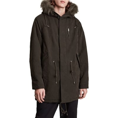 AllSaints Coln Parka Dull Khaki Größe: S | Parkas Outlet | Herren | Braun