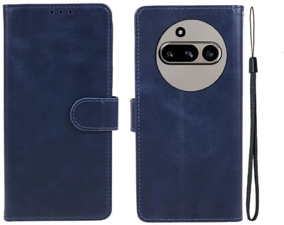 Blauw agenda book case hoesje - Telefoonhoesje geschikt voor de Nothing Phone 3a
