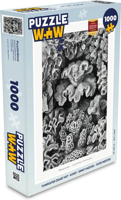Puzzel Kunst - Koraal - Ernst Haeckel - Oude meesters - Natuur - Legpuzzel - Puzzel 1000 stukjes volwassenen