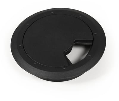 kabeldoorvoer bureau - Kabeldoorvoer McPower ''WB-01'' - Kabelgat gemaakt van kunststof Ø76mm - Boormaat Ø60 Maat - Zwart