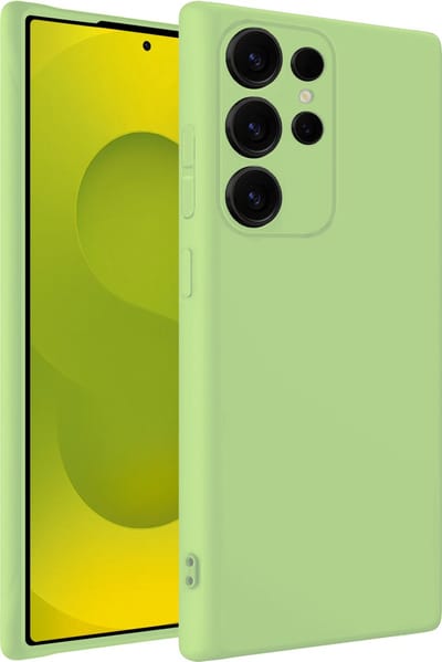 Hoesje - Geschikt voor Samsung Galaxy S25 Ultra - Sterk & Shockproof - Hoes Cover - Siliconen Case - Telefoonhoesjes - Groen
