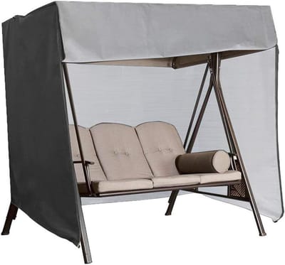 Tuin Swing Cover - Hangmat Beschermhoes - Bescherming Buitenmeubels - Waterdichte Stof - 220x125x170cm - Zwart