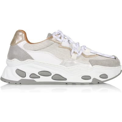 DWRS label Neptunus Denim Champagne / Grey Maat: 36 | Sneakers Outlet | Dames | Wit