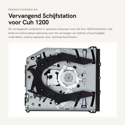 Dailygoods- Schijfstation Professioneel Vervangend - ABS/Metaal - Optisch Station - Reparatieonderdeel - Compatibel met Cuh-120Xx-serie