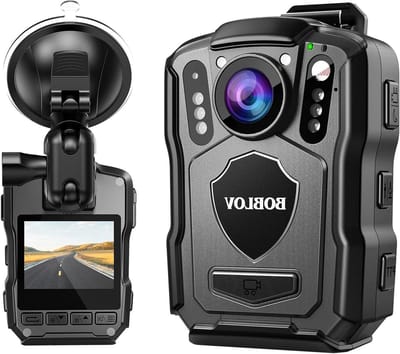 Draagbare Camera - Beveiligingscamera - Veiligheid Vastleggen - GPS Locatie - 256 GB Opslag - Zwart
