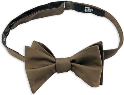 We Love Ties - Vlinderdassen - Vlinderdas polyester chocoladebruin - chocoladebruin
