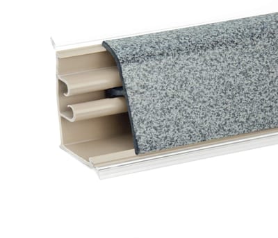DQ-PP 1,5 m HOEKLIJST - Antraciet - 37 x 24 mm - PVC - GRATIS Schroeven - Keukenlijst, Werkblad Afwerkingslijst, Keukenafwerkingslijst, Wandafwerkingslijst, Tafelbladlijsten