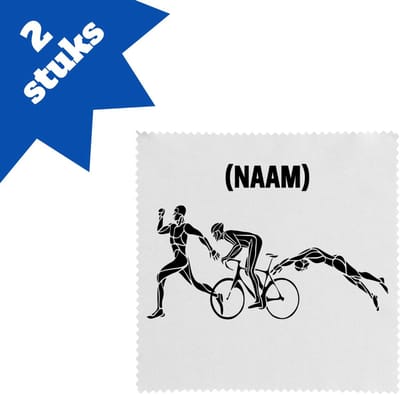 Akyol - triathlon brillendoekjes - Sport - sporter - triathlon - 17,8 bij 17,8 cm - 2 stuks