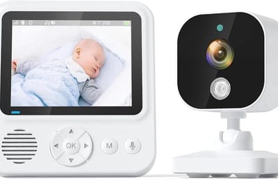 Babyfoon met Camera - Video Baby Monitor - Baby Bewaken - Tweeweg Audio - 2.8 inch Display - Wit