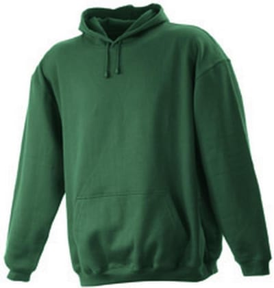 James and Nicholson Unisex Hooded Sweatshirt (Donkergroen)