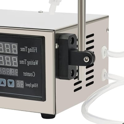 Vloeistof vulmachine met digitale controle voor 1 tot 3500 ml, ideaal voor precisie en gebruiksgemak