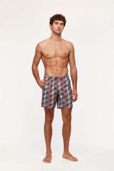 Woody zwemshort jongens/heren - schildpad print - 231-2-QWW-W/932 - maat 152