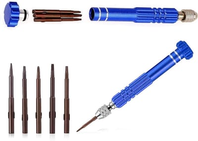 EGoods - Mini schroevendraaierset van gelegeerd staal voor precisie reparaties aan smartphone, elektronica, horloge, brillen en laptops.