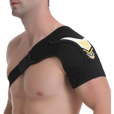 Activités de Fitness Épaulières Unisexe Haltérophilie Taille Réglable Respirant Compression Support Épaule Unique Corset Dorsal Utilisation Pratique black