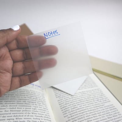 Knaak Transparante Notitie Notes - Vierkant - Waterdicht - Doorschijnend - 76 x 76 mm - 50 stuks
