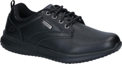 Skechers Delson Antigo Zwarte Veterschoenen  Heren 40