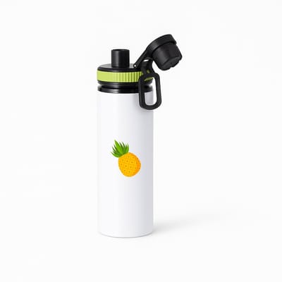 Hacebo® - Ananassen waterfles met draaidop groen - Ananas - Fruit liefhebbers - Tropisch fruit - vrucht - gezond eten - water fles - 850ML