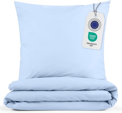 Dekbedovertrek Set - Beddengoed - Comfortabel Slapen - Kreukvrij & Krimpvrij - 200x200cm - Lichtblauw