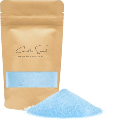 Kaarsenzand | Candle Cocktail | Blauw | 1000g Incl. 25 Lonten | Burning Sand | Candle Sand | Kaarspoeder | Poederkaars | 125+ branduren | Met 25 lonten