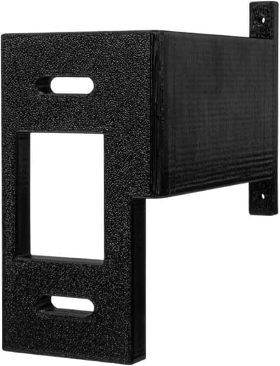 Camera houder - Deurbel verlenger - Veiligheid verbeteren - 180 graden zichtveld - 11 x 10.5 cm - Zwart