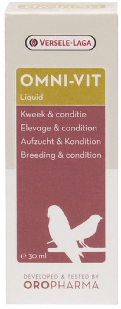 Omni-vit liquid kweek en conditie 30 ml - Vogelvoer - Supplementen - Kweekbevordering
