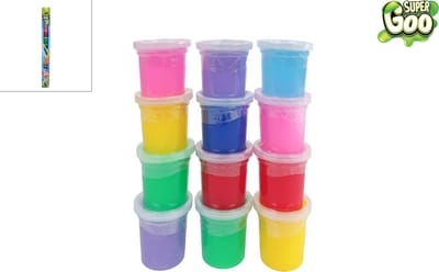 Van Manen slijm speelgoed Super Goo Putty Toren 12x120gr multicolor.