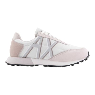 Armani Exchange Vrouwen/dames Lace Up Trainers (Gebroken wit)