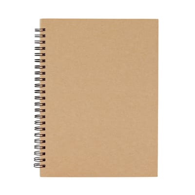 5 pack Notitieboek A5 Creme Hardcover ringband 80 vellen