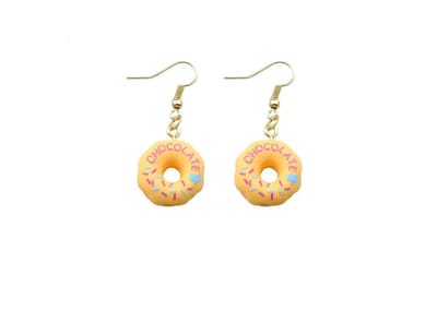Akyol - Donut - Donut oorbellen – oorbellen meisjes - sint cadeau - leuke donut oorbellen - oorbellen cadeau - verjaardag - grappige oorhangers - Valentijn cadeau