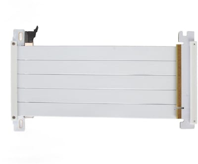 JHUBERS - PCI E 16X 4.0 Extension Cable - Grafische Kaart Verlengkabel - 180 Graden Adapter - Wit - Anti-interferentie - Voor 4090 en RX 7900 XT