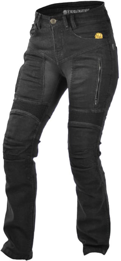 Trilobite 661 Parado Regular Fit Dames Long Zwart Level 2 Motorjeans - Broek