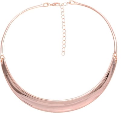 Behave - korte damesketting - minimalistisch - rosékleur - avondlook
