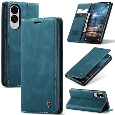 CaseMe Hoesje - Geschikt voor Samsung Galaxy S25 Edge Hoesje - CaseMe 013 Book Case - Blauw