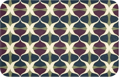 WC mat 60x40 cm - Antislip - Abstract - Retro - Kleurrijk - Toiletmat - Vloermat - Douchemat - Toilet tapijt - Toiletmatten